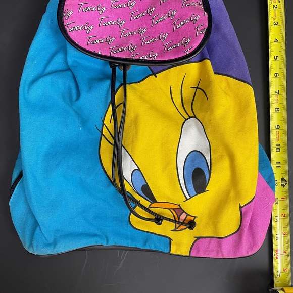 Vintage canvass backpack tweety Bird - Picture 8 of 11